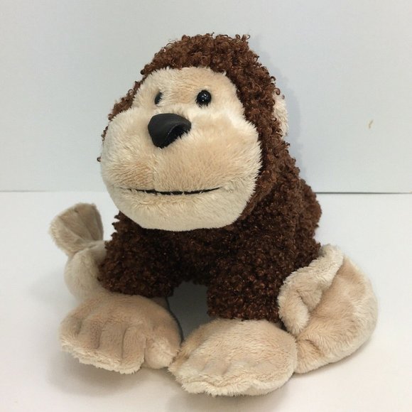 Ganz Webkinz Plush Cheeky Monkey 9" Brown Curly Stuffed Animal No Code Jungle - Picture 11 of 12